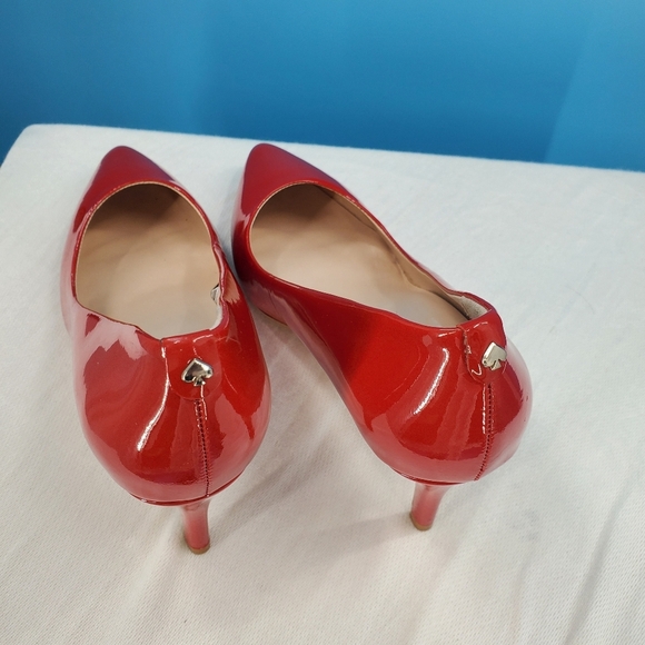 Kate Spade red patent leather pumps 7.5M - Picture 2 of 15